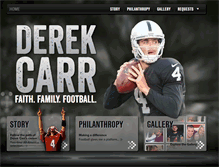 Tablet Screenshot of derekcarrqb.com